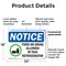 Signmission Food Or Drink Allowed In This Refrigerator, 24 in W x Rectangle, Plastic OS-2PACK-NS-P-1824-L-15699 - alternate 3